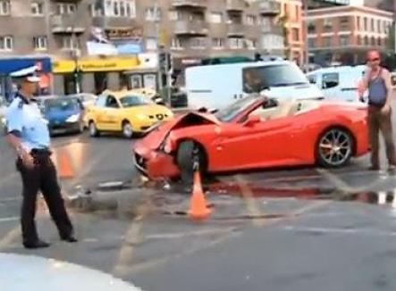 Adi Minune şi-a făcut praf Ferrari-ul într-un accident